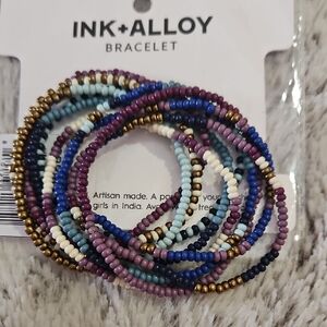 INK+ALLOY Multicolor Beaded Bracelet Set